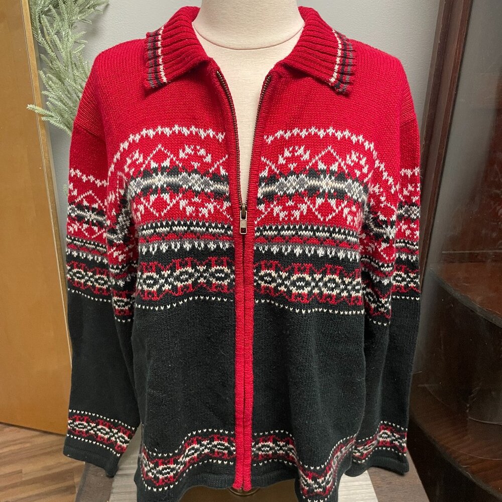 Vintage Winter Zip Up